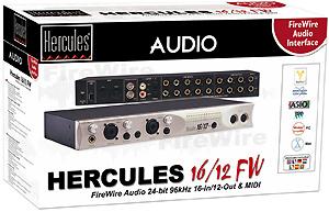 Hercules 16/12 FW: a new studio 24bit/96KHz FireWire mixer