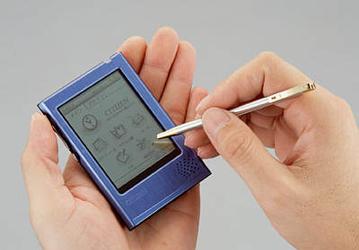 Citizen introduces credit card-sized PDA