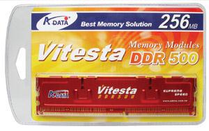 Vitesta — серия DDR500 SDRAM A-DATA, теперь — с теплоотводными пластинами