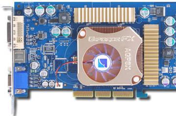 Albatron FX5900XT/V — two graphics cards on the yet unannounced GPU
