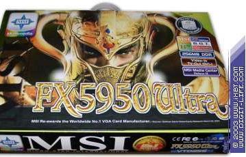 MSI FX5950 Ultra graphics card in our lab