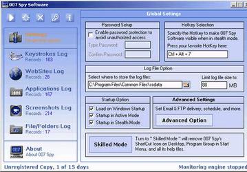Утилиты: 007 Spy Software v.3.19