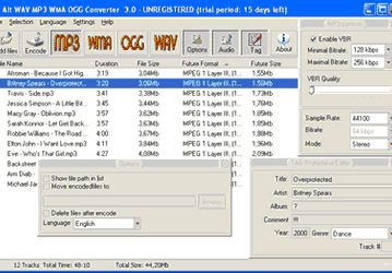 Конвертеры: Alt WAV MP3 WMA OGG Converter v.7.0