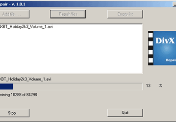Утилиты: DivXRepair v.1.0.1
