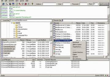 Интернет и сети: FileZilla v.2.1.9a