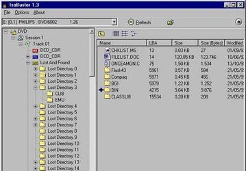 Утилиты: IsoBuster v.1.3