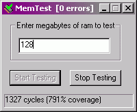 Тестовые приложения: MemTest v.4.0