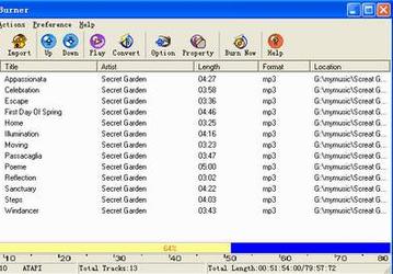 Запись: MP3 Disk Burner v.2.10