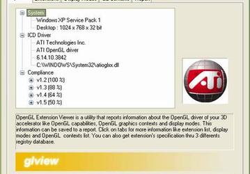 Утилиты: OpenGL Extension Viewer v.2.06 Build 161