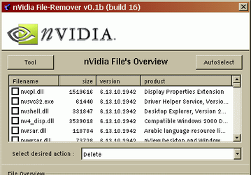 Утилиты: nVidia File Remover v.0.4