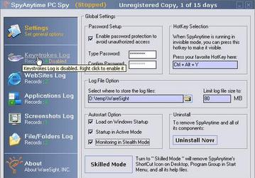 Утилиты: SpyAnytime PC Spy v.2.24