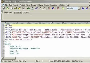 Текстовые редакторы: UltraEdit-32 v.10.10