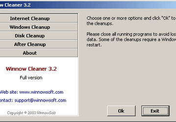 Утилиты: Winnow Cleaner v.3.2.1
