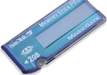 SanDisk unveils 2GB Memory Stick PRO cards and extends MS Pro Duo series