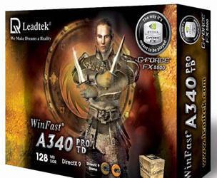 WinFast A340 Pro TD  видеокарта Leadtek на NVIDIA GeForce FX 5500
