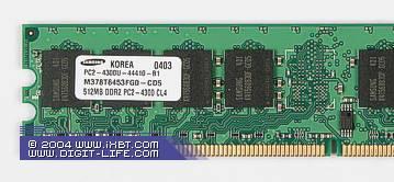 Photo of the day: Samsung&acute;s DDR2 PC4300 memory modules