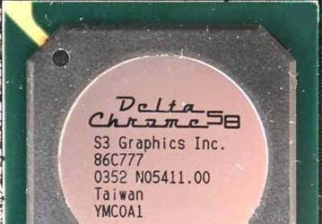 Photo of the day: S3&acute;s reference card on Delta Chrome in our lab