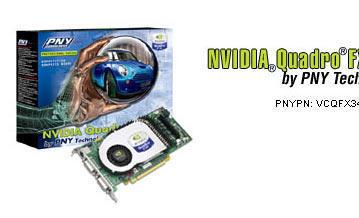PNY introduces cards on NVIDIA Quadro FX 3400, Quadro FX 1300, Quadro FX 330 and Quadro NVS 280 GPUs
