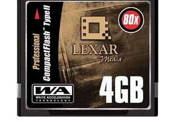 Lexar Media offers 4GB 80x WA CF cards
