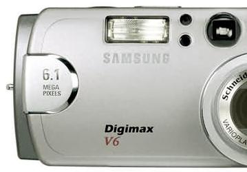 Samsung Digimax V6 — самая "мощная" в данном модельном ряду цифровая камера