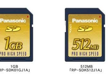 Panasonic unveils Secure Digital PRO HIGH SPEED cards: 20 MB/s + CPRM