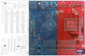 PCB расцветки российского флага от Gigabyte