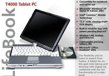 LifeBook T4000: новый планшет Fujitsu
