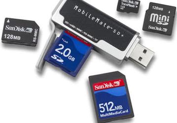 Два новых ридера и 256 Мб TransFlash  новинки SanDisk