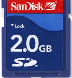 SanDisk: 4 и 1 Гб Memory Stick PRO, Memory Stick PRO Duo, 2 Гб SD