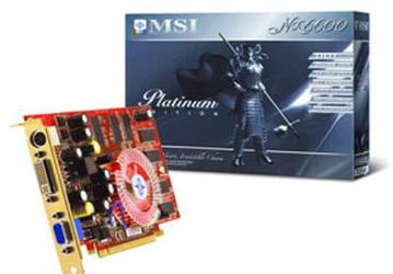 MSI introduces NX6600 Platinum graphics card