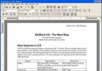 Текстовые редакторы: AbiWord v.2.6.0