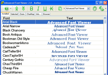 Утилиты: Advanced Font Viewer v.3.5