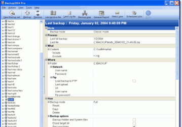Резервное копирование: Backup2004 Pro v.3.5.1.95