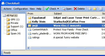 Почтовые клиенты и фильтры: CheckMail v.1.4.5