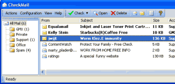 Почтовые клиенты и фильтры: CheckMail v.5.1.1