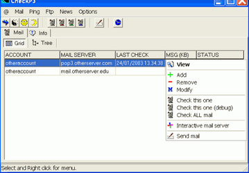 Почтовые клиенты и фильтры: CheckP3 v.5.1