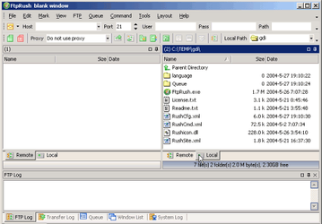 FTP-клиенты: FTPRush v.1.0.0507 RC5