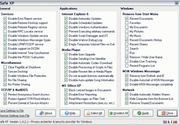 Настройщики: Safe XP v.1.4.11.20