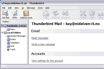Почтовые клиенты и фильтры: Mozilla Thunderbird v.1.5 Beta 2