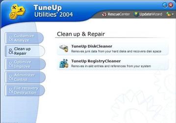 Настройщики: TuneUp Utilities 2004 v.4.1.2318