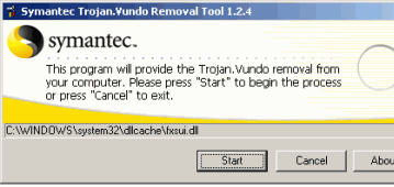 Антивирусы: Symantec Trojan.Vundo Removal Tool v.1.3.1