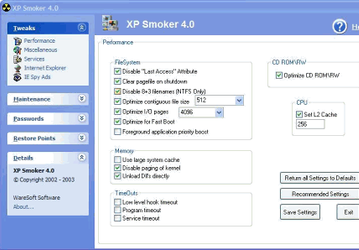 Настройщики: XP Smoker v.4.4