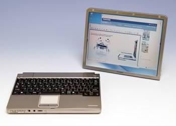 Toshiba на CeBIT-2005: ноутбук со съемным дисплеем