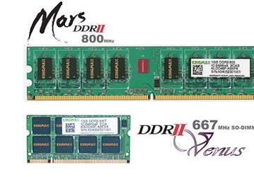 Computex 2005: Kingmax showcases Mars DDR2-800 and Venus DDR2-667 modules