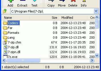 Архиваторы: 7-Zip v.4.40 Beta