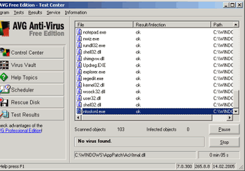 Антивирусы: AVG Free Edition v.7.1.405 Build 791