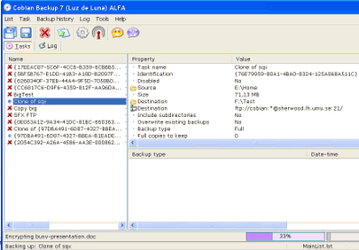 Резервное копирование: Cobian Backup v.8.1.0.162