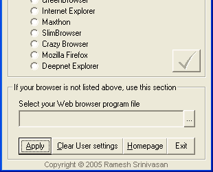 Настройщики: DefaultBrowser v.1.7