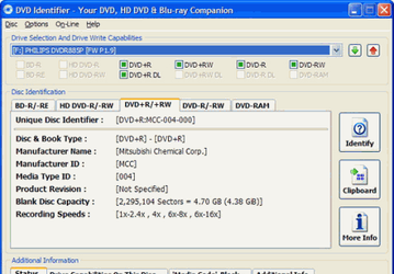 Диагностика: DVD Identifier v.4.2.0