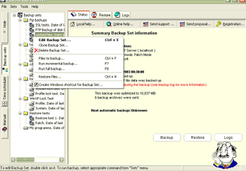 Резервное копирование: EaseBackup v.5.66